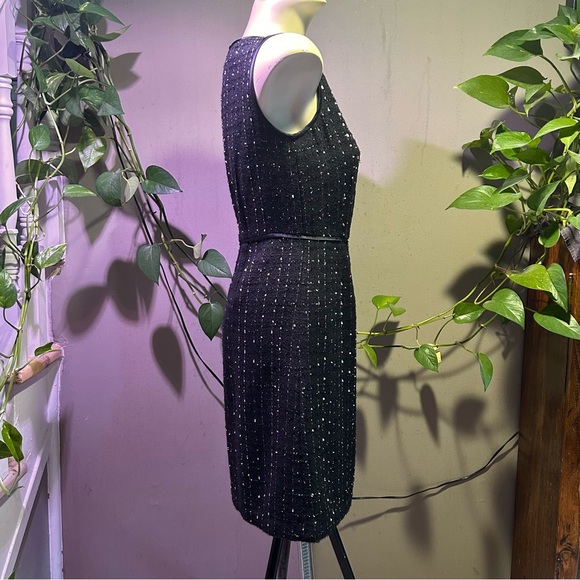 Vintage Jones New York Black Tweed Dress - Picture 4 of 8
